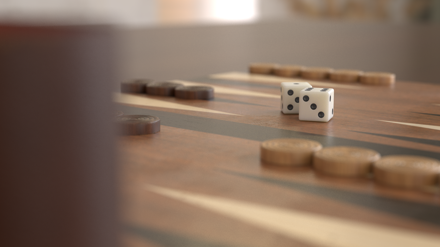 Backgammon — CG artwork by Felipe Formoso