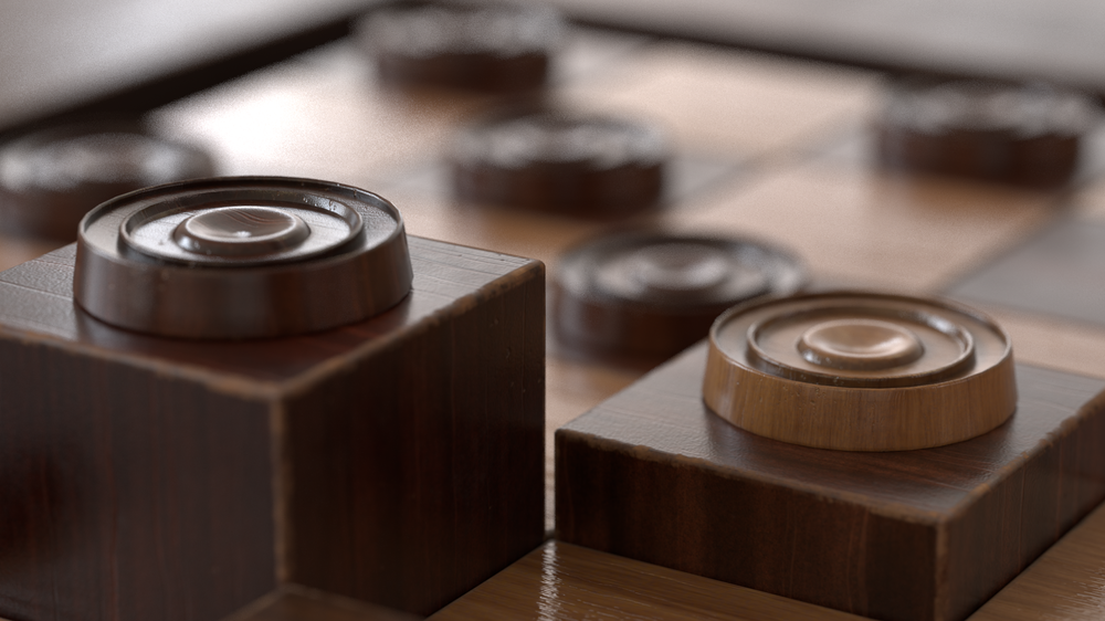 Checkers Close up, detail 2