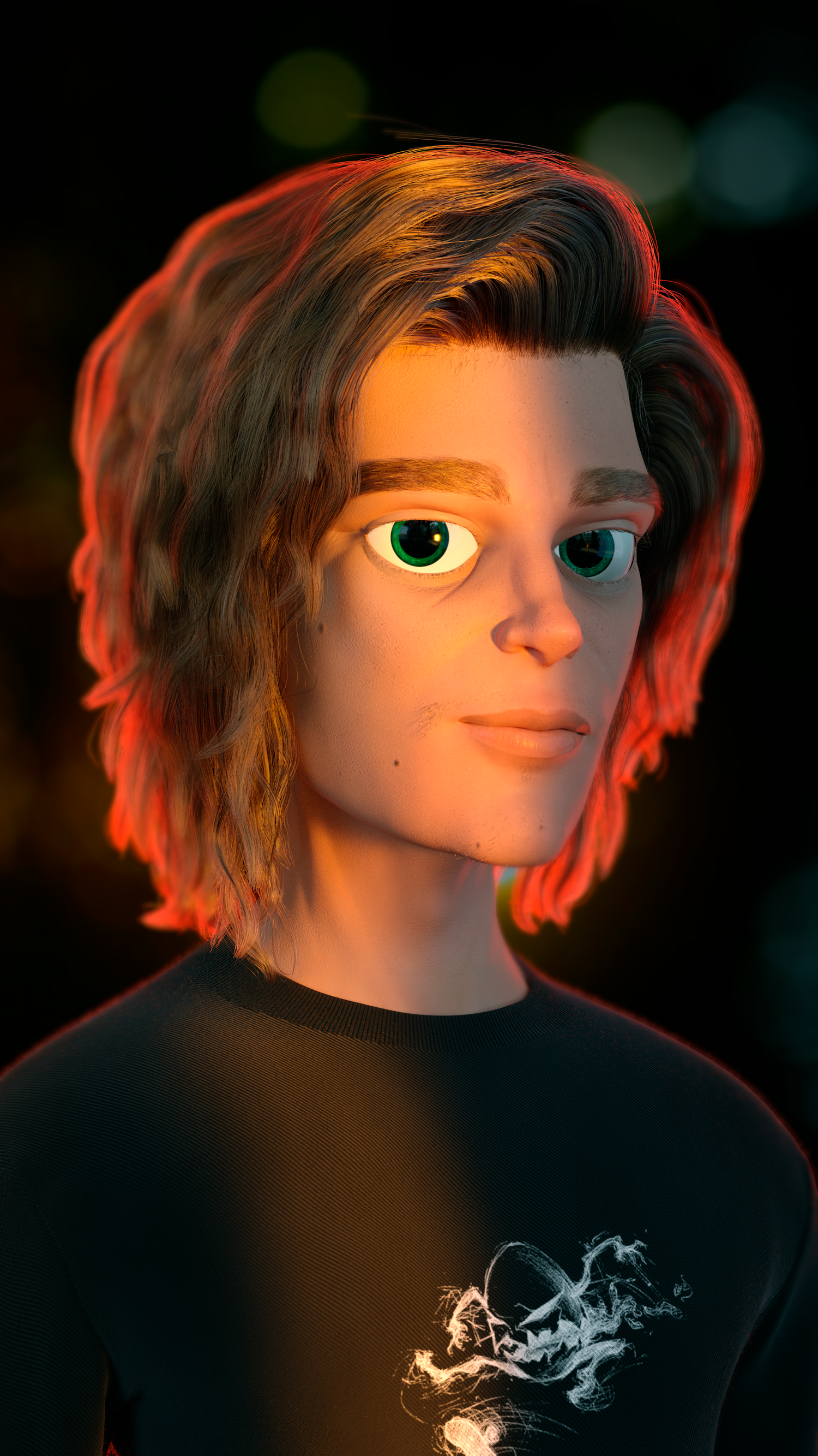 Damien, an original CG character by Felipe Formoso