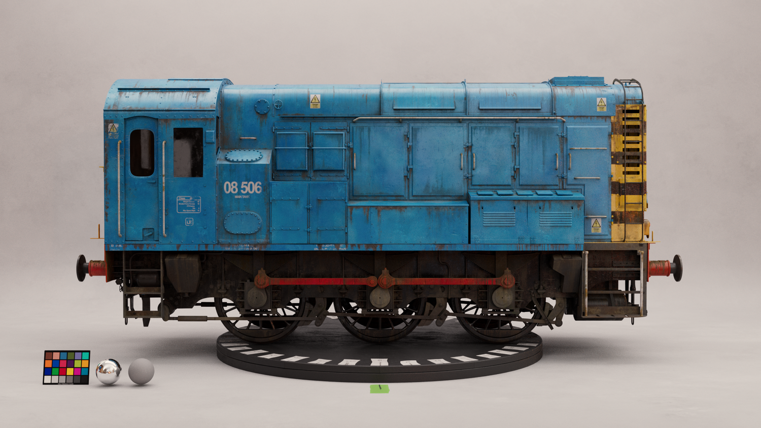 Shunter Locomotive — CG artwork by Felipe Formoso
