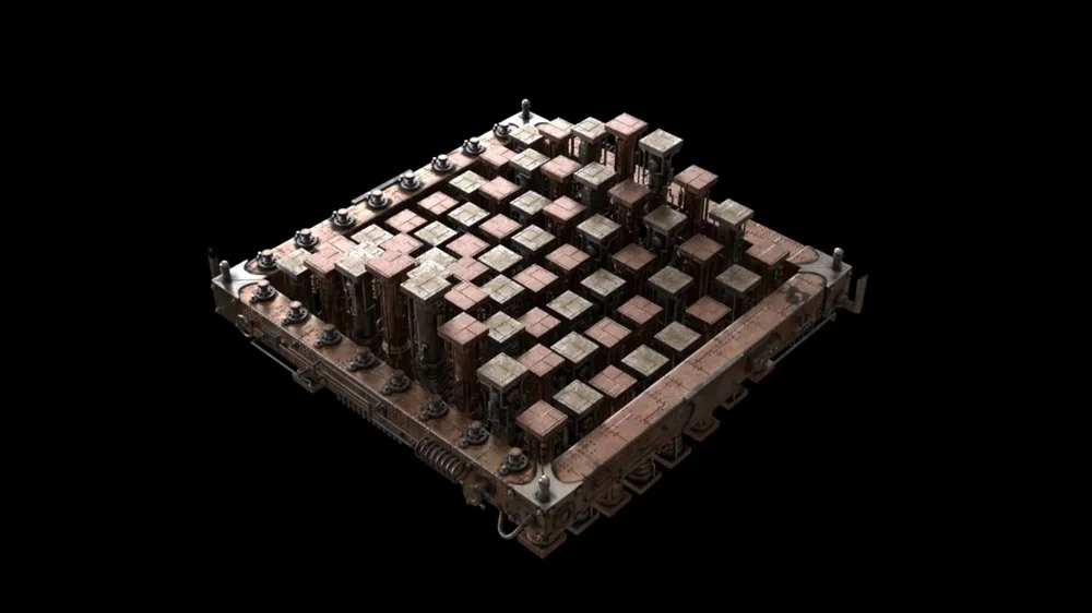 Steampunk Chess Set, detail 8